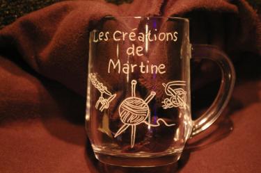 Chope mug grave specialement pour mon amie martine